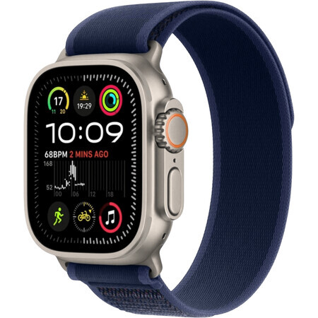 Apple Watch Ultra 2 (2024) 49 mm, titanio naturale con tracce blu M/L