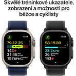 Apple Watch Ultra 2 (2024) 49 mm, titanio naturale con tracce blu M/L