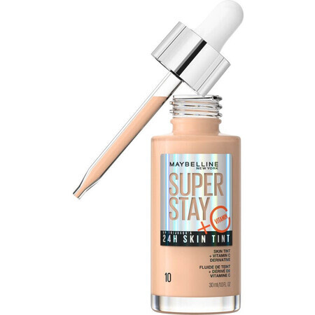 Maybelline New York Super Stay Glow Tint 10 Siero colorato per il trucco, 30 ml