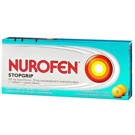 Nurofen StopGrip compresse rivestite con film 200 mg, 24 compresse