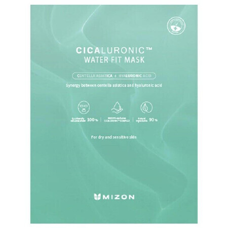 Mizon Cicaluronic Acqua Fit Mask - Maschera lenitiva vegana 24 g