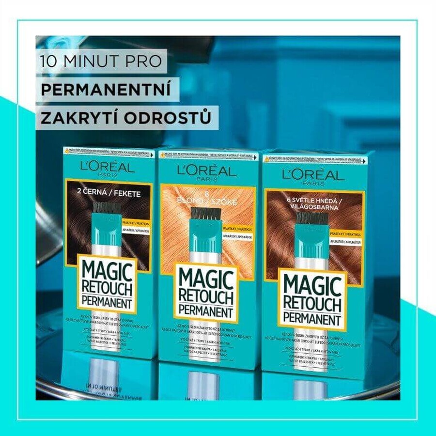 L'Oréal Paris Magic Retouch Permanente 2 Nero, 27+18 ml