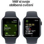 Apple Watch SE GPS 40 mm Caja de aluminio Midnight con correa deportiva Midnight - M/L