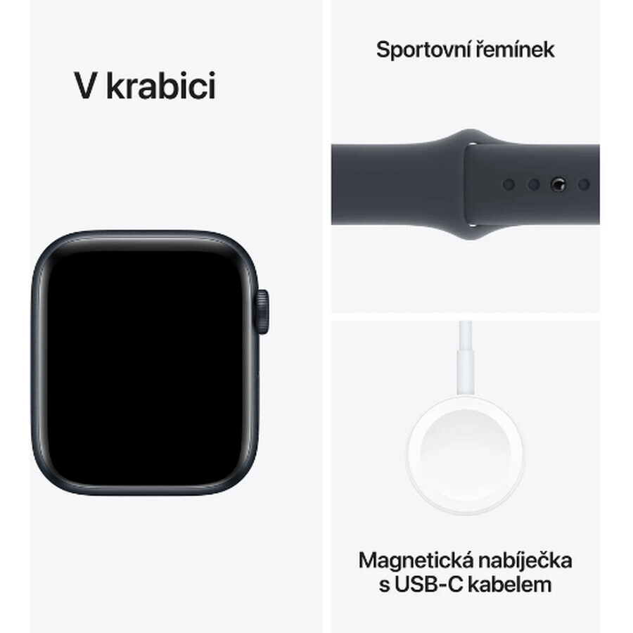 Apple Watch SE GPS 40 mm Caja de aluminio Midnight con correa deportiva Midnight - M/L