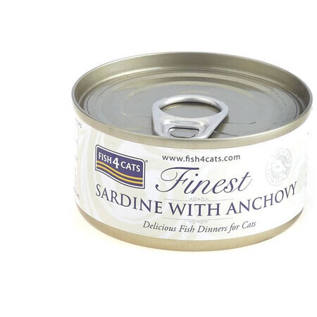 Fish4Cats Cibo in scatola per gatti Finest Sardine con acciughe 70 g