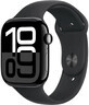 Apple Watch Series 10 GPS + Cellular 46 mm Jet Black Cassa in alluminio da 46 mm con banda sportiva nera - M/L