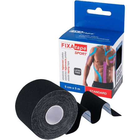 FixAtape STANDARD nastro sportivo 5cm x 5m nero