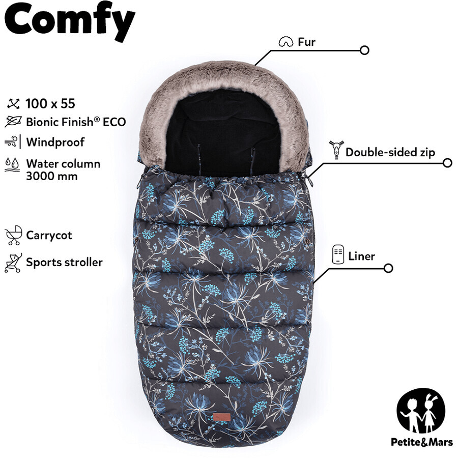 Petite&Mars 4in1 Comfy Fusak Rosa Petalo