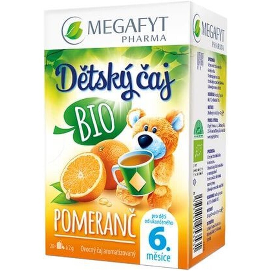 Megafyt Tè per bambini Arancia biologica 20 x 2 g