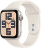 Apple Watch SE GPS 44mm Cassa in alluminio Starlight con bracciale Starlight Sport - M/L