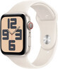 Apple Watch SE (2024) Cellular 40 mm, alluminio Star White con cinturino sportivo Star White M/L