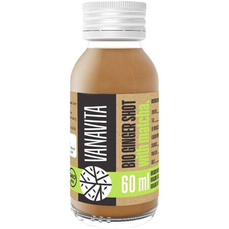 VanaVita Bio Ginger shot con matcha 60 ml