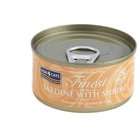 Fish4Cats Cibo in scatola per gatti Finest Sardines with Prawns 70 g