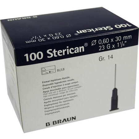 B.Braun BB BB Sterican ago monouso blu 0,6x30mm, pz. 100 pz.