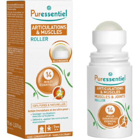 Puressentiel Muscoli e Articolazioni Roller 14 oli essenziali 75 ml