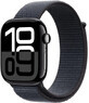 Apple Watch Series 10 GPS + Cellular 46 mm Jet Black Cassa in alluminio da 46 mm con Ink Sport Loop