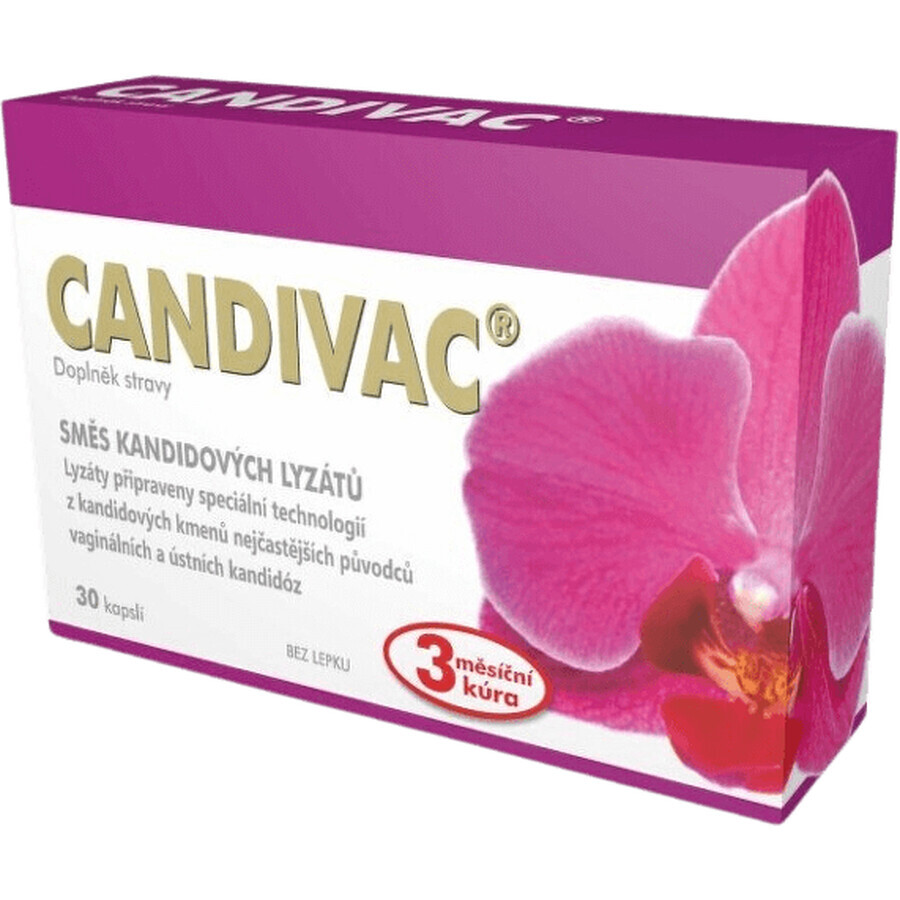 Candivac Miscela di lisato di candida (3 corteccia di luna) 30 capsule