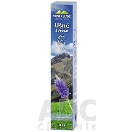 Mont Blanc Luxury Auris Candele auricolari con olio di lavanda 2 pezzi