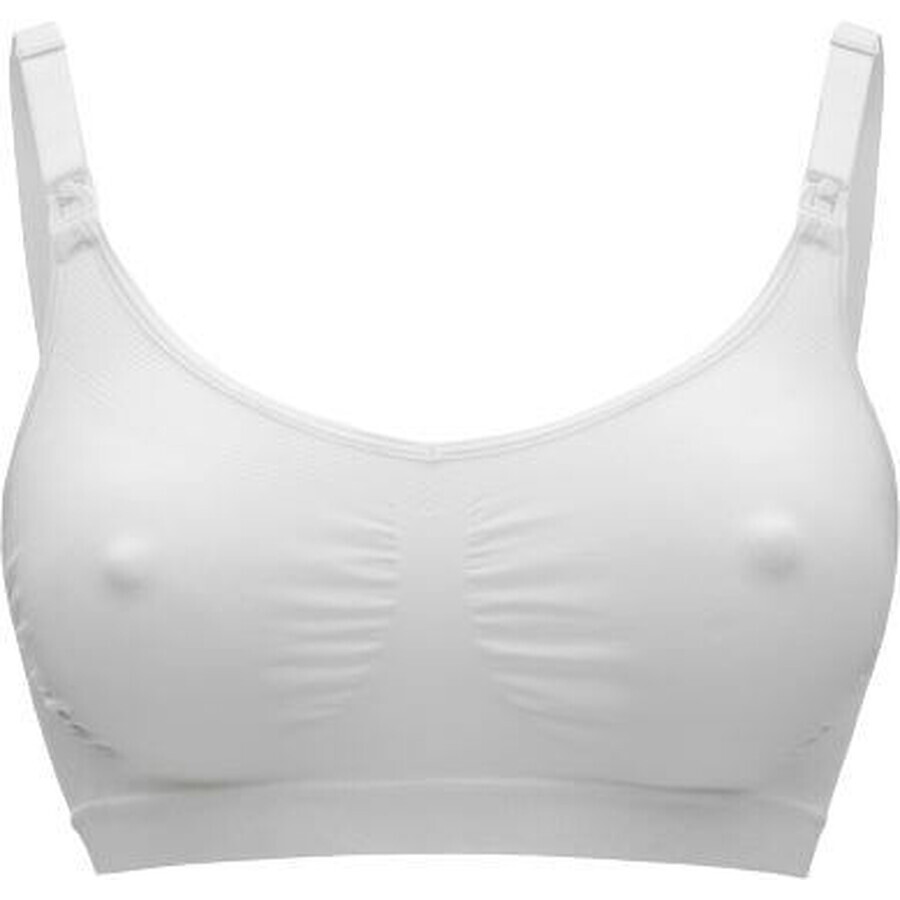 Reggiseno per maternità e allattamento Medela Keep Cool, bianco M