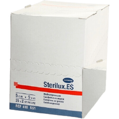 Hartmann STERILUX ES STER. compresă sterilă cu margini îndoite (5x5cm) 50pcs