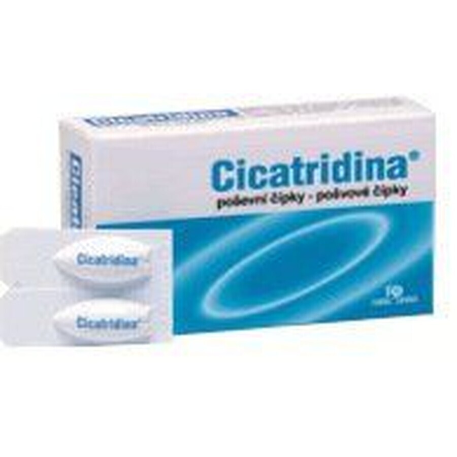 Cicatridina supposte vaginali, 10 x 2 g