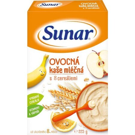 Porridge di frutta Sunar con 8 cereali 225 g