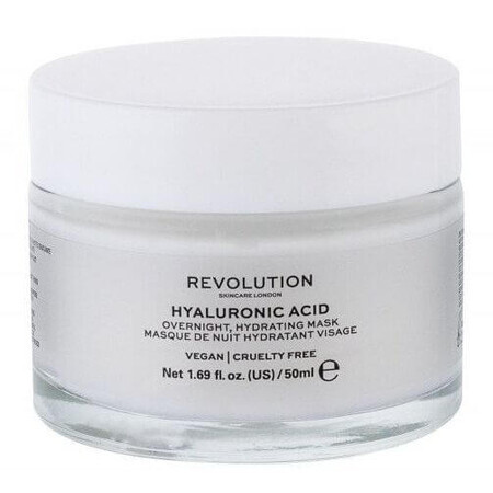 Revolution Maschera viso idratante per la notte con acido ialuronico 50 ml