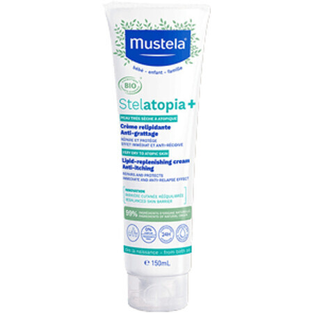 Mustela Stelatopia+ Crema biologica lenitiva e restitutiva 150 ml