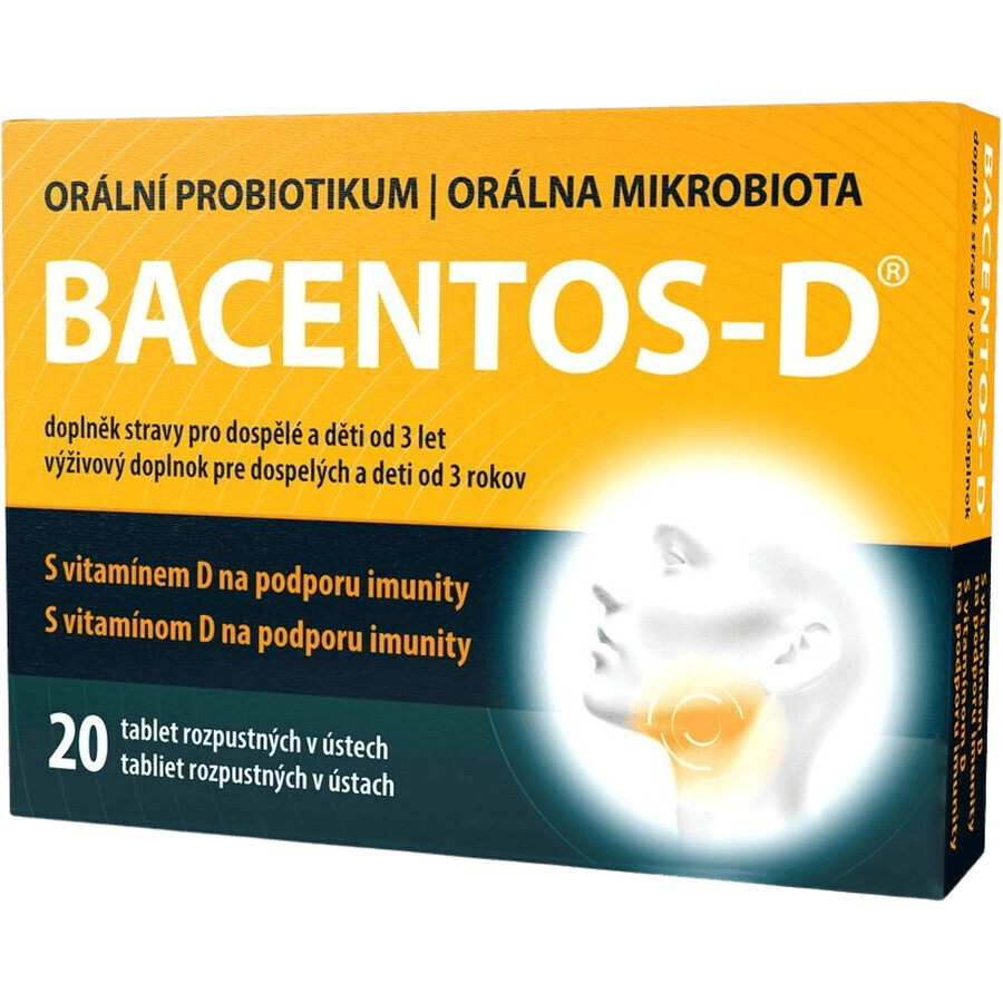 BACENTOS-D probiotico orale 20 compresse