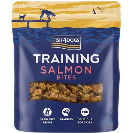 Fish4Dogs salmone di palma per cani da addestramento 80 g