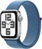 Apple Watch SE GPS 40 mm Cassa in alluminio argento con passante sportivo blu inverno