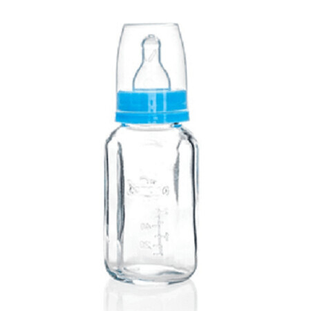 Bottiglia di vetro esagonale, +0mesi, 150ml, T052, Bambino