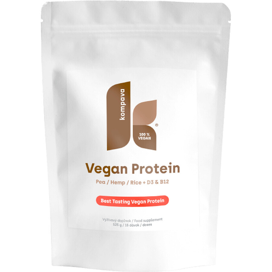 Proteine vegane Kompava cioccolato/cannella 525 g