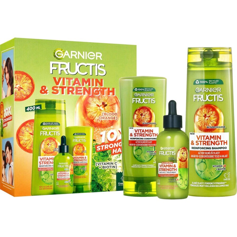 Garnier Fructics Vitamina e Forza confezione regalo 3 pezzi