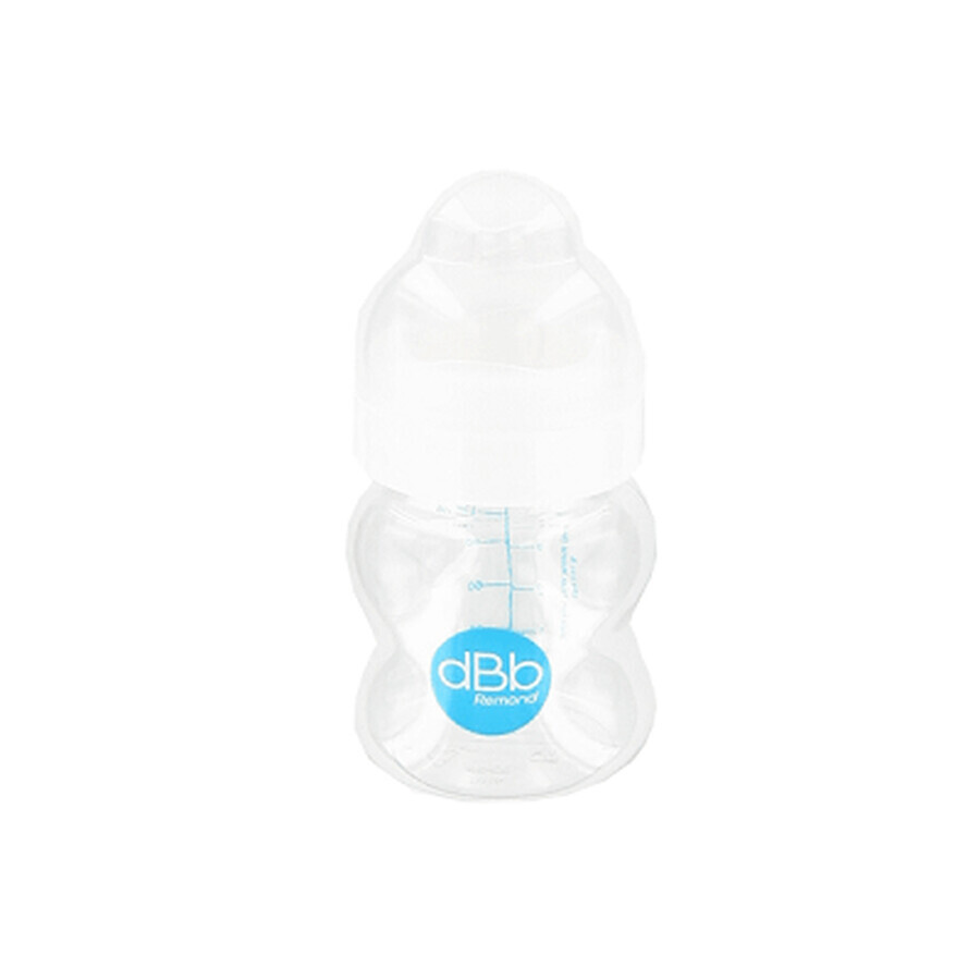 Bottiglia in Tritan bianco trasparente, 120 ml, 0-4 mesi, 129705, dBb Remond