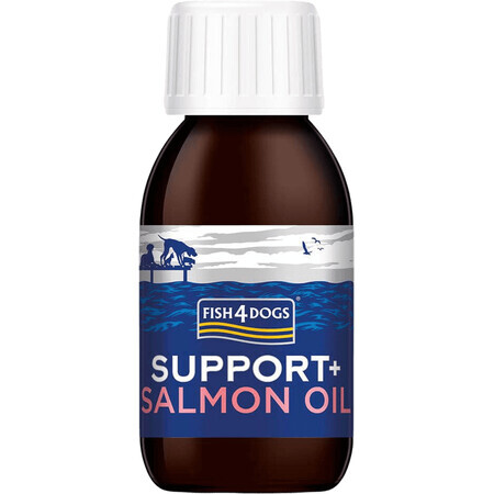 Fish4Dogs Olio di salmone per cani Support+ 100 ml