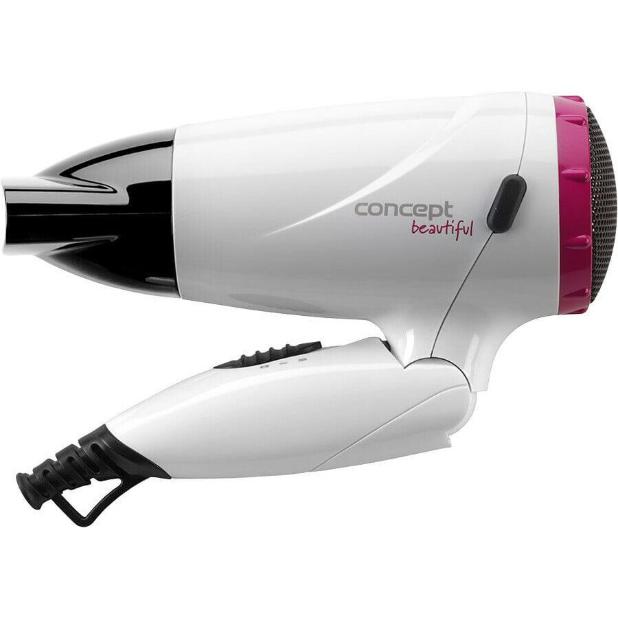 Concept Asciugacapelli VV5740 Beautiful 1500W bianco + rosa