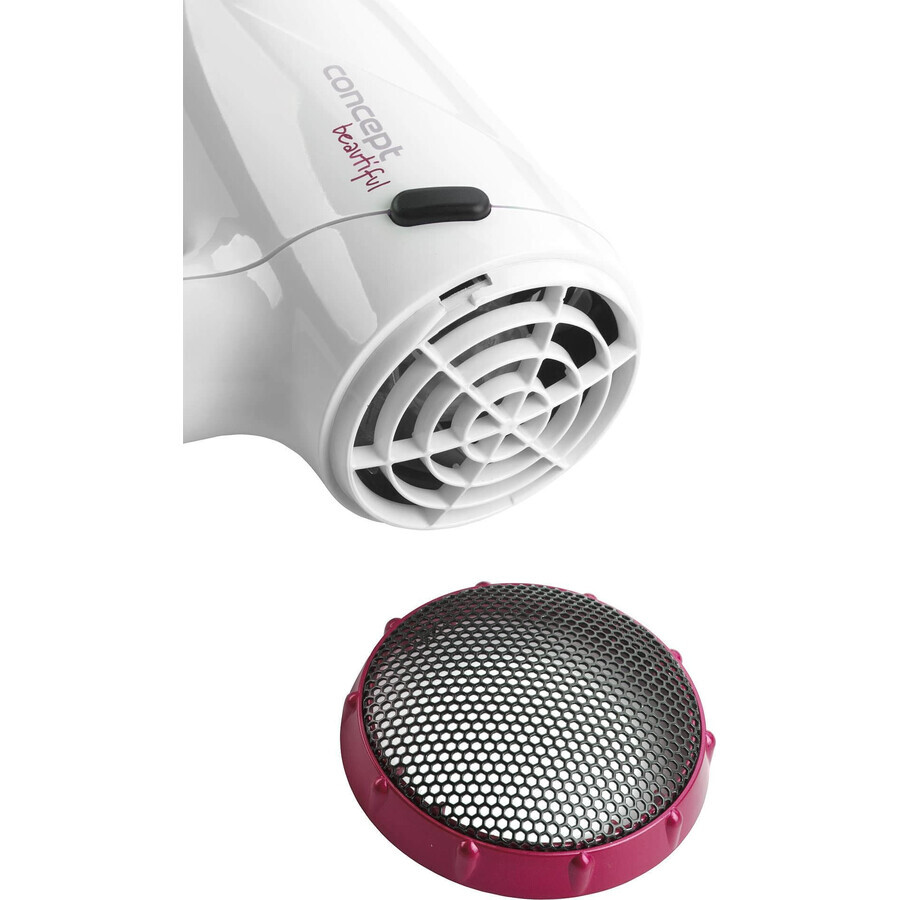 Concept Asciugacapelli VV5740 Beautiful 1500W bianco + rosa