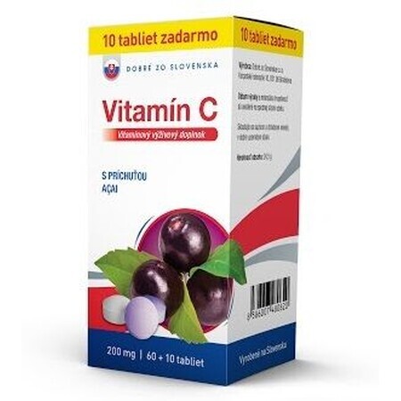 Buono da Slovacchia Vitamina C 200 mg gusto ACAI 70 compresse