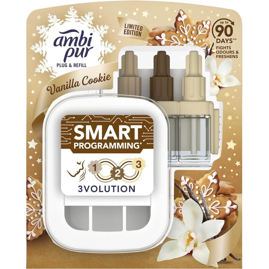 Ambipur Set di rasoi elettrici 3Vol. Vaniglia 20 ml