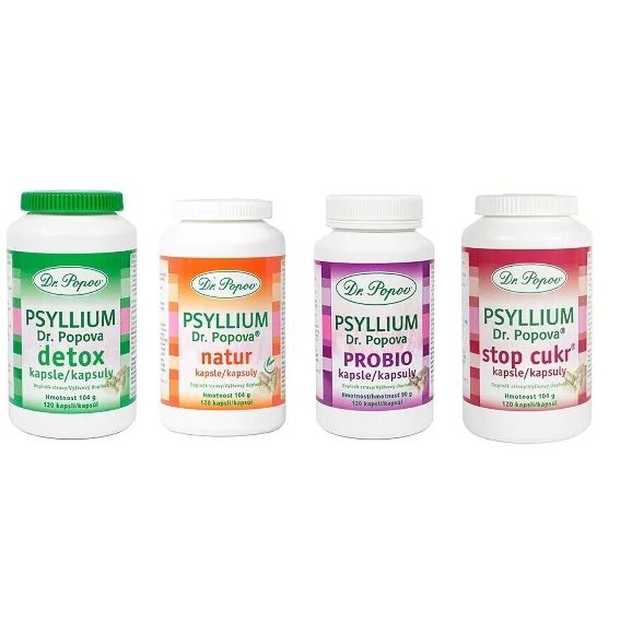 Dr.Popov Psyllium Digestie 120 capsule