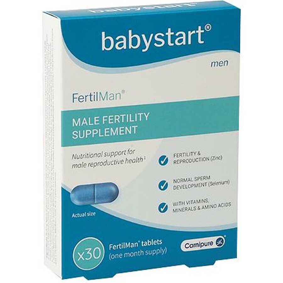 BabyStart FertilMan vitamine per uomini con L-taurina 30 compresse