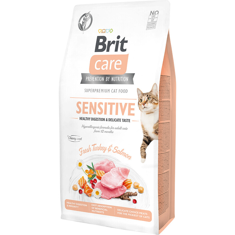 Brit Granule Grain-Free Cat Grain-Free Sensitive Digestione sana e gusto delicato 7kg