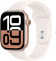 Apple Watch Series 10 GPS + Cellular 42 mm Cassa in alluminio oro rosa con banda sportiva Light Blush - M/L