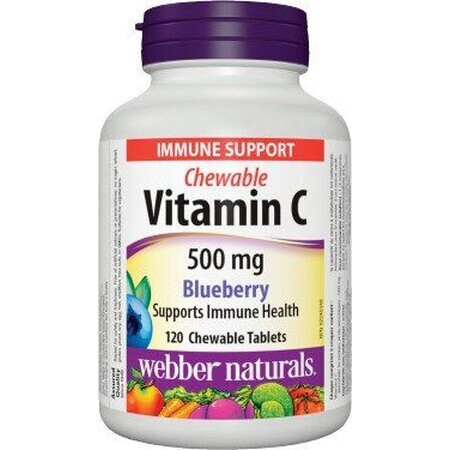 Webber Naturals Vitamina C 500 mg Mirtillo, aspirazione 120 compresse