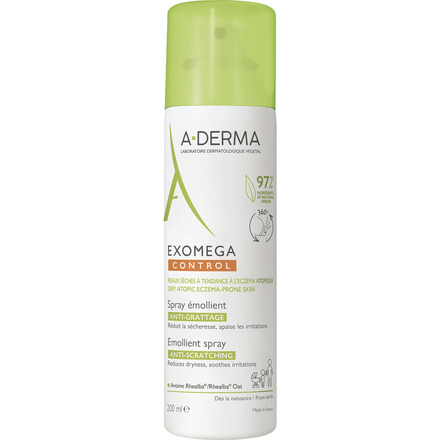 A-Derma Exomega Exomega Control Spray emolliente per pelli secche a tendenza atopica 200 ml