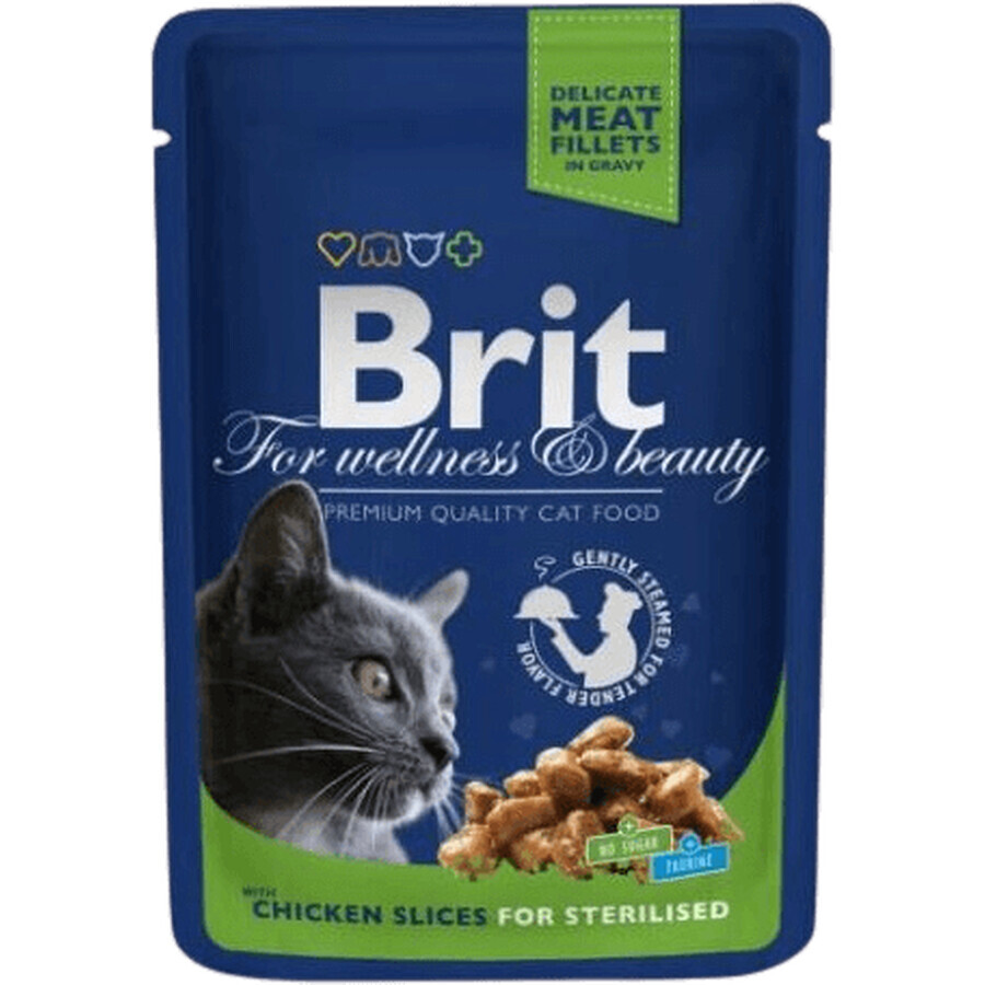 Brit Premium Cat pocket Pollo a fette Sterile 100 g