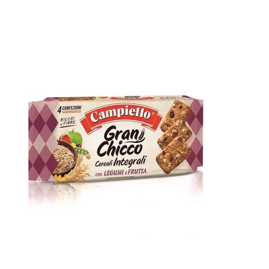 Biscotti con cereali integrali, verdura e frutta, Gran Chicco, 400g, Campiello