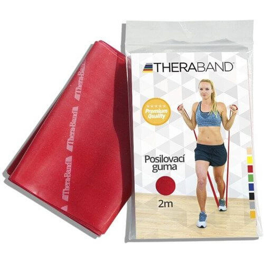 Theraband Gomma di rinforzo 2 m rosso (medio)