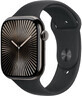 Apple Watch Series 10 GPS + Cellular 46 mm Cassa in titanio ardesia con banda sportiva nera - M/L